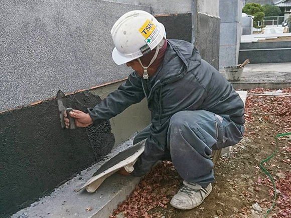 土屋左官　現場作業写真