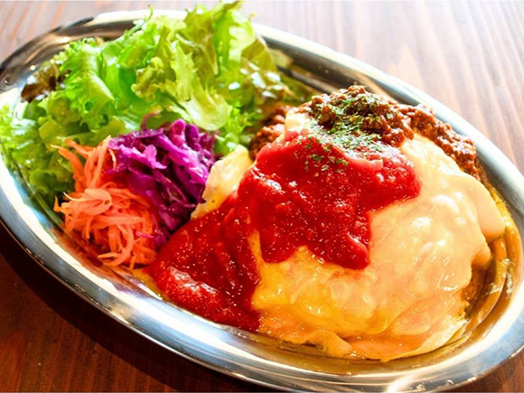 Bar FUJI　ふわとろ卵のオムライス写真